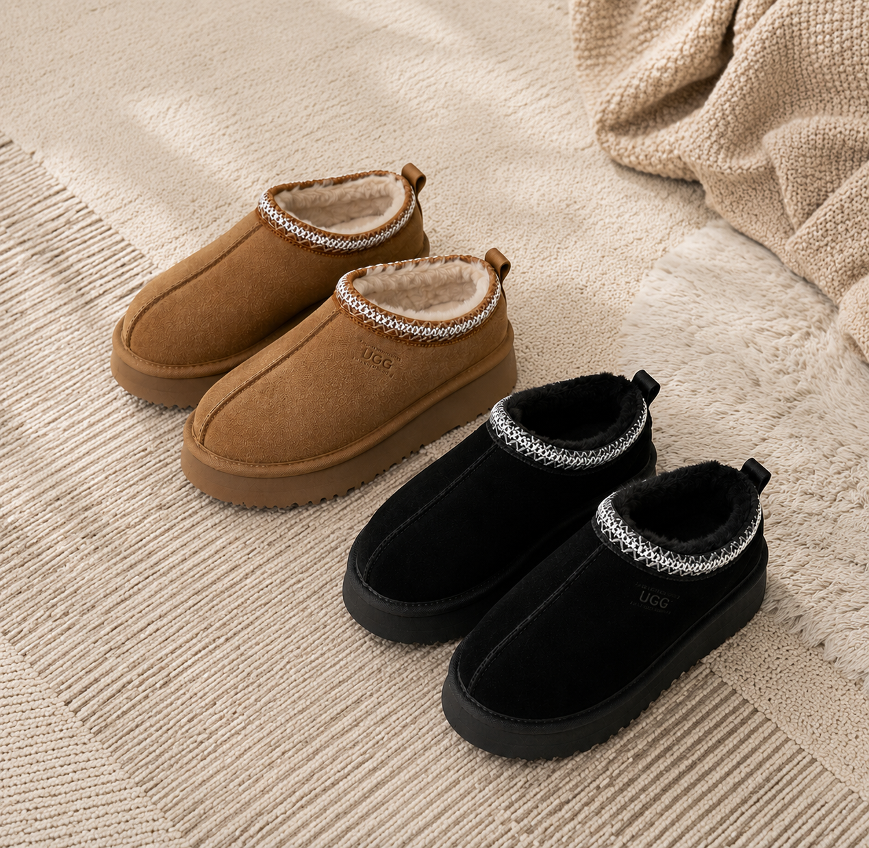 UGG 시드니 슬리퍼 굽 남녀공용 OB780P (UGG Sydney Platform Unisex Slipper)