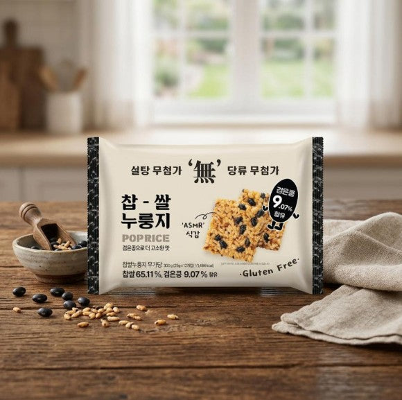 찹쌀 누룽지 무가당 25g*12ea (검은콩)