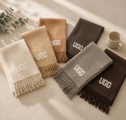 UGG 로고 캐시미어 스카프 OZC006 / UGG Logo Cashmere Aus Wool Woven Scarf