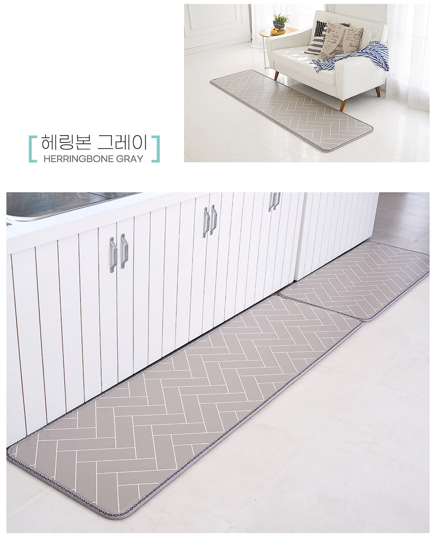 모던 심플한 디자인에, 두께부터 남다른 주방 매트! image 1