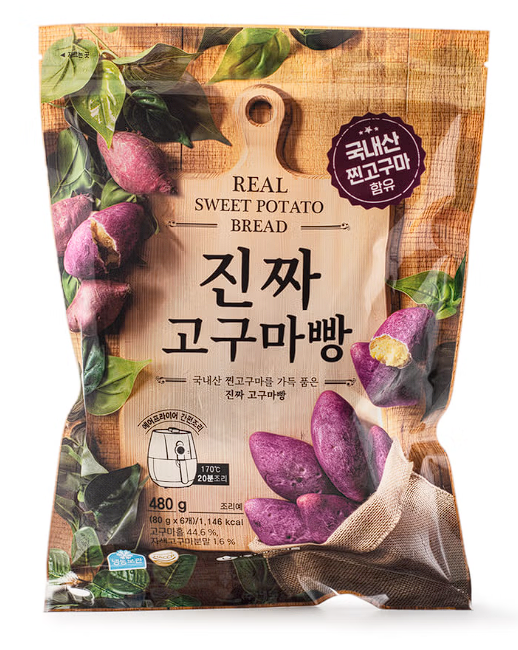 원물가득 진짜 고구마빵 480g 6개입 image 0